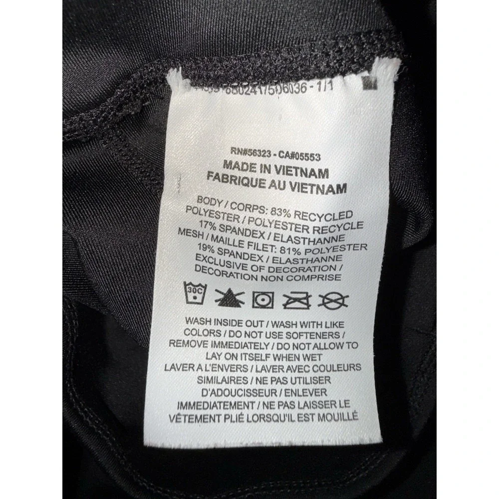 Nike One XS Women's Tight Fit High Rise Yoga 7/8 Leggings Black‎ AT1102-010